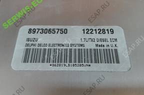 8973065750 12212819 БЛОК УПРАВЛЕНИЯ OPEL ASTRA 1.7 БЕЗ КОДА