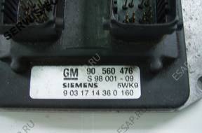 90560476 X18XE1 БЛОК УПРАВЛЕНИЯ ECU OPEL ASTRA 1.8 БЕЗ КОДА