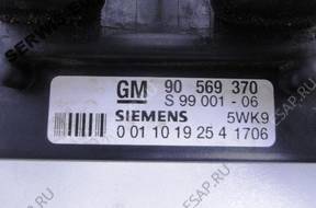 90569370 X18XE1 БЛОК УПРАВЛЕНИЯ ECU OPEL VECTRA БЕЗ КОДА