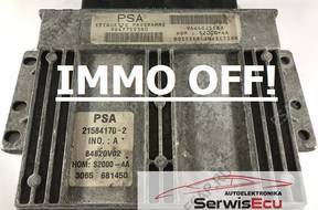 9647759380 9644625666 БЛОК УПРАВЛЕНИЯ ECU PEUGEOT 206 1.4