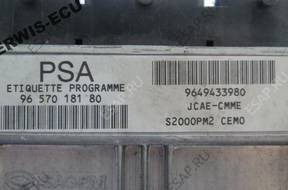 9657018180 9649433980 S2000PM2 ECU CITROEN C3 1.4