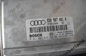 A4 2.5 TDI БЛОК УПРАВЛЕНИЯ ЗАМОК ЗАЖИГАНИЯ 8D0907401H 0281001834