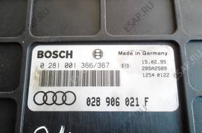 A4 B5 1.9 TDI БЛОК УПРАВЛЕНИЯ ДВИГАТЕЛЕМ  0281001366