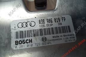 A4 B6 1.9 AWX БЛОК УПРАВЛЕНИЯ 0281010729 ,,038906019FP