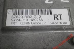 AHC2 HONDA JAZZ БЛОК УПРАВЛЕНИЯ ДВИГАТЕЛЕМ 37820-RB2-G13