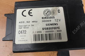 ALFA 156 2.0 TS БЛОК УПРАВЛЕНИЯ c472 60653303  s108302001c