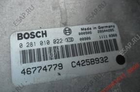 alfa 156 2.4 jtd БЛОК УПРАВЛЕНИЯ 0281010022 ,,46774779