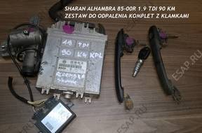 ALHAMBRA SHARAN БЛОК УПРАВЛЕНИЯ ЗАМОК ЗАЖИГАНИЯ КОМПЛЕКТ 1.9 TDI