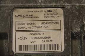 ALMERA N16. 1,5 DCI  БЛОК УПРАВЛЕНИЯ КОМПЛЕКТ 8200275911