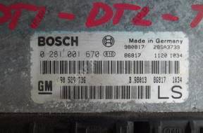 ASTRA G ZAFIRA A 1.7  БЛОК УПРАВЛЕНИЯ ДВИГАТЕЛЕМ 0281001670