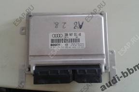 AUDI 2,8 БЛОК УПРАВЛЕНИЯ ДВИГАТЕЛЕМ 3B0907551AB LUBLN