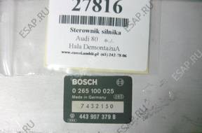 AUDI 80 БЛОК УПРАВЛЕНИЯ ДВИГАТЕЛЕМ 0265100025