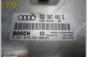 AUDI A 6 C 5 БЛОК УПРАВЛЕНИЯ  4B2907401E 2,5 TDI AKE