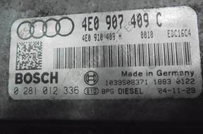 AUDI A 8 4.0 TDI  БЛОК УПРАВЛЕНИЯ 4E0907409C 0281012336