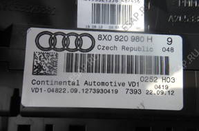 AUDI A1 ДИЗЕЛЬ USA ПАНЕЛЬ ПРИБОРОВ ZEGARY 8X0920980H
