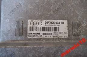 AUDI A3 1.6 8V БЛОК УПРАВЛЕНИЯ ДВИГАТЕЛЕМ 06A906033BD БЕЗ КОДА
