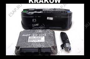 AUDI A3 1.6 БЛОК УПРАВЛЕНИЯ КОМПЛЕКТ 06A906019BS