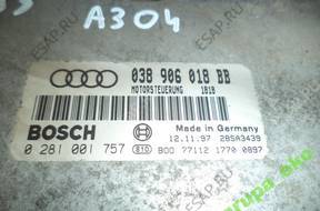 AUDI A3 1.9 TDI 98 год, БЛОК УПРАВЛЕНИЯ 0281001757 CHIPTUNING