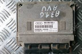 Audi A3 8L 1.6 БЛОК УПРАВЛЕНИЯ ДВИГАТЕЛЕМ 06A906033J RYBNIK