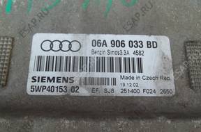 AUDI A3 8L GOLF БЛОК УПРАВЛЕНИЯ ДВИГАТЕЛЕМ 1.6 06A906033BD