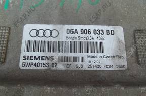 AUDI A3 8L GOLF БЛОК УПРАВЛЕНИЯ ДВИГАТЕЛЕМ 1.6 06A906033BD