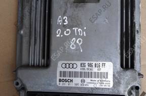 AUDI A3 8P 2.0 TDI 05' БЛОК УПРАВЛЕНИЯ 03G906016FF
