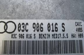 AUDI A3 8P БЛОК УПРАВЛЕНИЯ ДВИГАТЕЛЕМ 1.4 TFSI 03C906016S