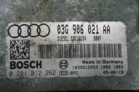 AUDI A3 БЛОК УПРАВЛЕНИЯ 03G906021AA 0281012262