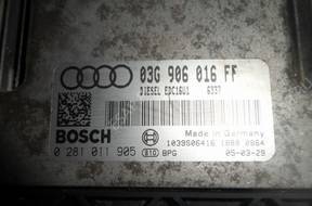 Audi A3 БЛОК УПРАВЛЕНИЯ ДВИГАТЕЛЕМ 0281011905 03G906016FF