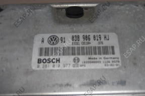 AUDI A3 GOLF IV 1.9  БЛОК УПРАВЛЕНИЯ ДВИГАТЕЛЕМ 038906019HJ
