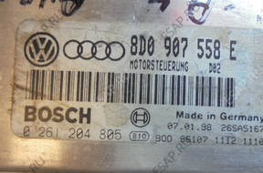 AUDI A4 1.8T БЛОК УПРАВЛЕНИЯ 8D0907558E 0261204805