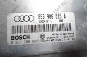 AUDI A4 1.8T БЛОК УПРАВЛЕНИЯ BE0906018B 0261206868