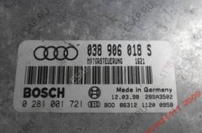 audi A4 1.9 БЛОК УПРАВЛЕНИЯ 0281001721  038906018S