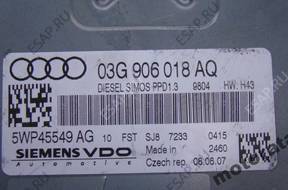 AUDI A4 2.0 03G906018AQ 5WP45549AG SIMOS PPD1.3