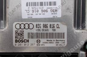 AUDI A4 2.0 TDI БЛОК УПРАВЛЕНИЯ ДВИГАТЕЛЕМ 03G906016CL FV **