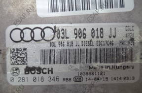 Audi A4 A5 БЛОК УПРАВЛЕНИЯ 2.0 03L906018JJ 0281018346