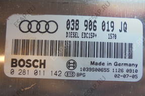 AUDI A4 B6 1.9 TDI БЛОК УПРАВЛЕНИЯ 038906019JQ 0281011142