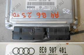 AUDI A4 B6 2,5TDI БЛОК УПРАВЛЕНИЯ 8E0907401 0281010492