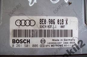 AUDI A4 B6 2.0  БЛОК УПРАВЛЕНИЯ ДВИГАТЕЛЕМ 8E0906018K