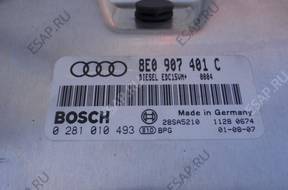 AUDI A4 B6 2.5 TDI БЛОК УПРАВЛЕНИЯ ДВИГАТЕЛЕМ 8E0907401C