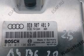 AUDI A4 B6 A6 C5 БЛОК УПРАВЛЕНИЯ ДВИГАТЕЛЕМ BFC 8E0907401P