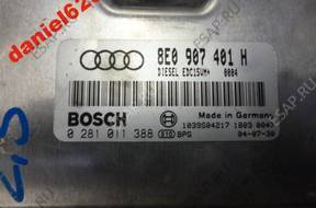 AUDI A4 B6 БЛОК УПРАВЛЕНИЯ ДВИГАТЕЛЕМ 2.5TDI 8E0907401H