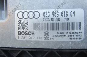 AUDI A4 B7 2.0 TDI БЛОК УПРАВЛЕНИЯ ДВИГАТЕЛЕМ 0281012113