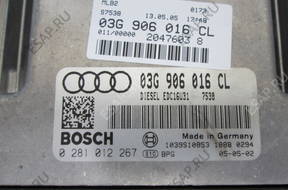 AUDI A4 B7 2.0 TDI БЛОК УПРАВЛЕНИЯ ДВИГАТЕЛЕМ 03G906016CL