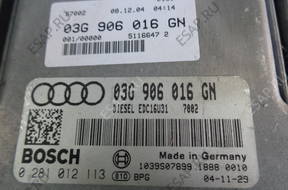 AUDI A4 B7 2.0 TDI БЛОК УПРАВЛЕНИЯ ДВИГАТЕЛЕМ 03G906016GN