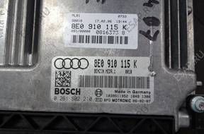 AUDI A4 B7 2.0 TFSI БЛОК УПРАВЛЕНИЯ 8E0910115K