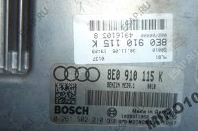 AUDI A4 B7 2.0 TFSI БЛОК УПРАВЛЕНИЯ ДВИГАТЕЛЕМ 8E0910115K