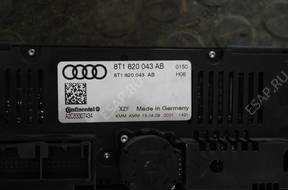 AUDI A4 S4 A5 S5 Q5 panel КЛИМАТКОНТРОЛЯ 8T1820043AJ