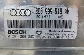 AUDI A4B6 1.8T BEX - БЛОК УПРАВЛЕНИЯ 8E0909518AN