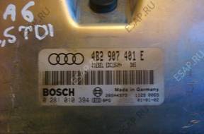 AUDI A6 2.5 TDI БЛОК УПРАВЛЕНИЯ 0281010394 4B2907401E